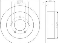 Disc frana SSANGYONG REXTON (GAB_), SSANGYONG KYRON, SSANGYONG ACTYON I - TEXTAR 92198703