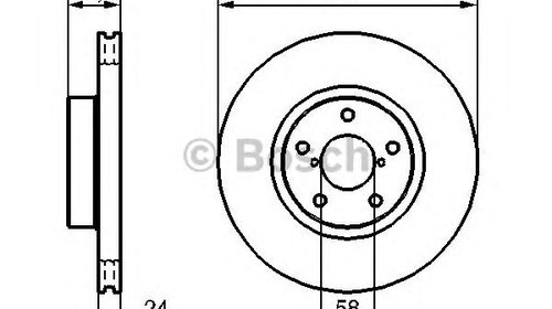 Disc frana SUBARU FORESTER (SF) - OEM - BOSCH