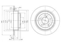 Disc frana SUBARU FORESTER SG DELPHI BG2826