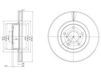 Disc frana SUBARU FORESTER SG DELPHI BG2827C