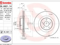 Disc frana SUBARU FORESTER (SH) (2008 - 2020) BREMBO 09.A921.11