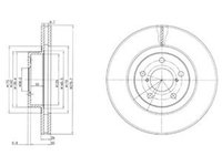 Disc frana SUBARU FORESTER SH DELPHI BG2827