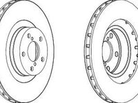 Disc frana SUBARU FORESTER SH FERODO DDF1175