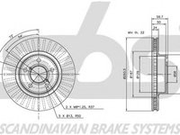 Disc frana SUBARU IMPREZA combi GF sbs 1815314412