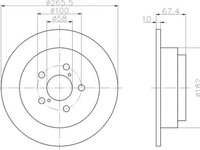 Disc frana SUBARU IMPREZA combi GF TEXTAR 92082000