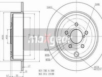 Disc frana SUBARU IMPREZA (GE, GV) Sedan, 01.2007 - Maxgear 19-2271