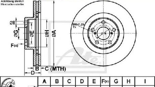 Disc frana SUBARU IMPREZA HATCHBACK 10/2000 -