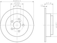 Disc frana SUBARU IMPREZA Hatchback (2000 - 2007) TEXTAR 92082000 piesa NOUA