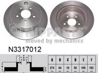 Disc frana SUBARU IMPREZA hatchback GP NIPPARTS N3317012