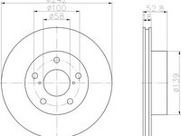 Disc frana SUBARU IMPREZA limuzina (GC), SUBARU IMPREZA cupe (GFC), SUBARU IMPREZA combi (GF) - TEXTAR 92081800