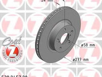 Disc frana SUBARU IMPREZA Limuzina (GD) (1999 - 2016) ZIMMERMANN 530.2457.20 piesa NOUA