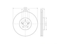 Disc frana Subaru IMPREZA limuzina (GD) 2000-2016 #2 09781211