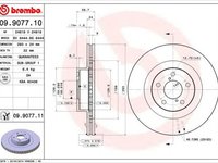 Disc frana SUBARU IMPREZA limuzina GD BREMBO 09907711