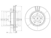 Disc frana SUBARU IMPREZA limuzina GD DELPHI BG2767