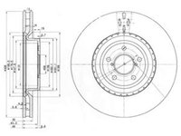 Disc frana SUBARU IMPREZA limuzina GD DELPHI BG3818