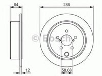 Disc frana SUBARU IMPREZA limuzina (GD, GG), SUBARU IMPREZA hatchback (GR, GH, G3), SUBARU FORESTER (SH) - BOSCH 0 986 479 150