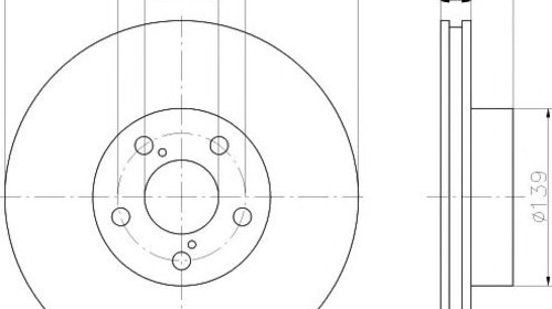 Disc frana SUBARU IMPREZA limuzina (GD) - OEM