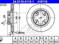 Disc frana SUBARU JUSTY I KAD ATE 24011801161