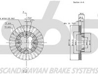 Disc frana SUBARU JUSTY I KAD sbs 1815204410