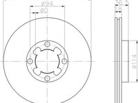 Disc frana SUBARU JUSTY I KAD TEXTAR 92092200