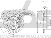 Disc frana SUBARU JUSTY III G3X sbs 1815315205