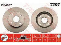 Disc frana Subaru JUSTY IV 2007-2016 #2 0986479352