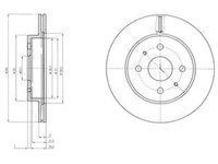 Disc frana SUBARU JUSTY IV DELPHI BG4128