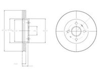 Disc frana SUBARU JUSTY IV DELPHI BG4213