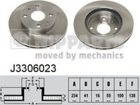 Disc frana SUBARU JUSTY IV NIPPARTS J3306023