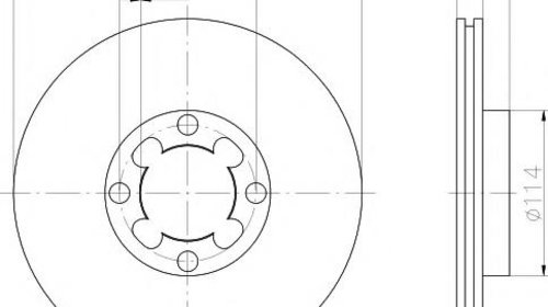 Disc frana SUBARU JUSTY (KAD) - HELLA PAGID 8