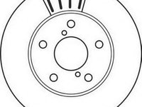 Disc frana SUBARU LEGACY combi (BC, BJF), SUBARU IMPREZA limuzina (GC), SUBARU IMPREZA cupe (GFC) - JURID 562116J