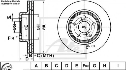 Disc frana SUBARU LEGACY III (BE, BH) (1998 -