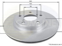 Disc frana SUBARU LEGACY III (BE, BH) (1998 - 2003) COMLINE ADC0802V piesa NOUA