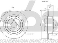 Disc frana SUBARU LEGACY III BE BH SBS 1815204415