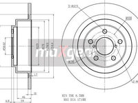 Disc frana SUBARU LEGACY III (BE) Sedan, 10.1998 - 08.2003 Maxgear 19-2357