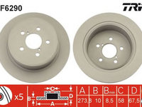 Disc frana SUBARU LEGACY IV BL BP TRW DF6290 PieseDeTop