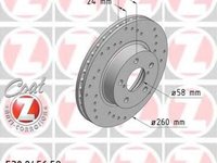 Disc frana SUBARU LEGACY Mk II (BD, BG), SUBARU LEGACY combi (BC, BJF), SUBARU LIBERTY I (BC) - ZIMMERMANN 530.2456.52