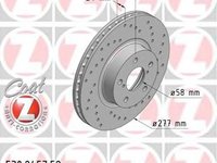 Disc frana SUBARU LEGACY Mk II (BD, BG), SUBARU LEGACY combi (BC, BJF), SUBARU LIBERTY I (BC) - ZIMMERMANN 530.2457.52