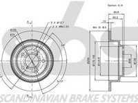 Disc frana SUBARU LEGACY OUTBACK BG sbs 1815314404