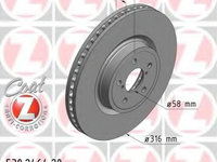 Disc frana SUBARU LEGACY V (BM, BR) (2009 - 2016) ZIMMERMANN 530.2464.20 piesa NOUA