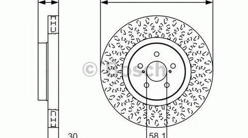 Disc frana SUBARU LEGACY V combi (BM, BR) - O