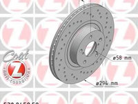 Disc frana SUBARU OUTBACK (BE, BH) (1998 - 2003) ZIMMERMANN 530.2458.52 piesa NOUA