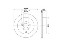 Disc frana Subaru OUTBACK (BM, BR) 2009-2016 #2 26700AJ010