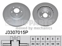 Disc frana SUBARU OUTBACK BM BR NIPPARTS J3307015P