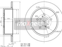 Disc frana SUBARU Outback III (BL, BP) ( 09.2003 - 06.2010) OE 26700AG000