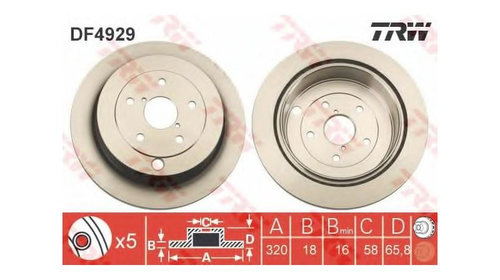 Disc frana Subaru TRIBECA (B9) 2005-2016 #2 1