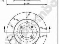 Disc frana SUZUKI ALTO HA11 BREMBO 09.5857.75