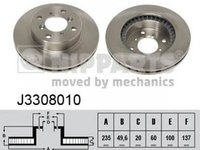 Disc frana SUZUKI BALENO combi EG NIPPARTS J3308010