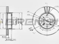 Disc frana SUZUKI BALENO EG BREMSI DBB396V