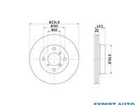 Disc frana Suzuki BALENO hatchback (EG) 1995-2002 #2 09727910